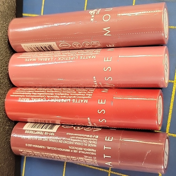 Other - Italia Mousse Matte Lipstick Set of 4